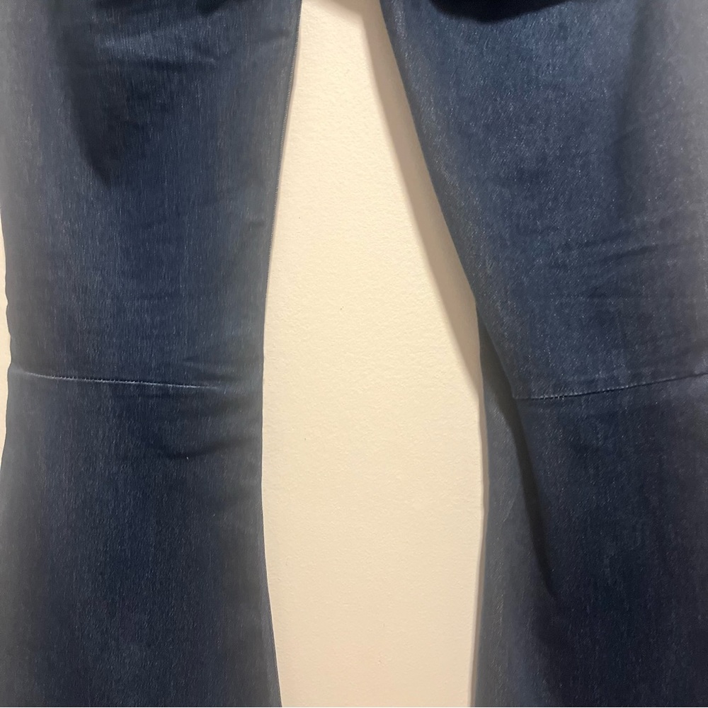 Free People Penny Pull On Flare Raw Hem Denim Jegging Stretch Jeans - Picture 10 of 13
